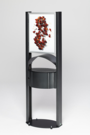 VAR Cendrier sur pied avec toit