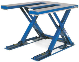 Table élévatrice plate avec plateforme électrique, 500 kg force, 1350x1050 mm