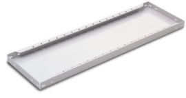 META Tablette pour rayonnage de stockage, largeur x profondeur 1300 x 600 mm, RAL7035 gris clair
