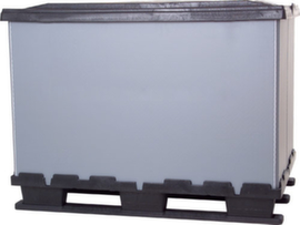 Bac repliable pour palettes avec 3 patins