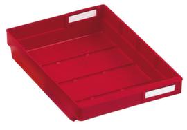 Kappes Bac compartimentable particulièrement plat, rouge, profondeur 300 mm