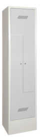 PAVOY Armoire vestiaire Z Basis gris clair avec 2 compartiments, largeur de compartiment 400 mm