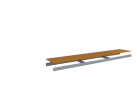 hofeEtagère en bois pour les rayonnages à grande portée, largeur x profondeur 2500 x 400 mm