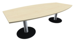 Gera Table de conférence Basis, largeur x profondeur 2400 x 800 mm, panneau érable