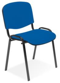 Nowy Styl Siège visiteur gerbable 12 fois ISO avec capitonnages, assise tissu (100 % polyoléfine), bleu