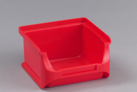 Allit Bac à bec ProfiPlus Box 1, rouge, profondeur 100 mm, polypropylène