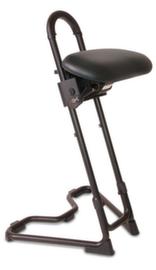 meychair Siège assis-debout Futura Komplex, hauteur d’assise 610 - 860 mm, assise noir