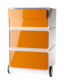 Paperflow Caisson mobile easyBox, 4 tiroir(s), blanc/orange