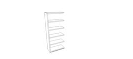 Quadrifoglio Panneau d'appoint pour la séparation des salles, blanc, largeur 900 mm