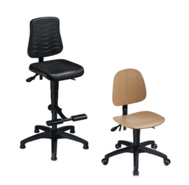 meychair Siège d'atelier pivotant Workster Allround avec assise inclinable