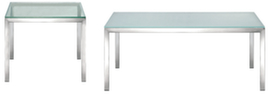 Nowy Styl Table avec plateau en verre