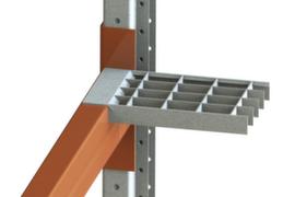 META Étagère en caillebotis pour Multipal S rack à palettes, largeur x profondeur 2225 x 800 mm