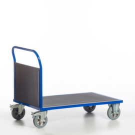 Rollcart Wagon à paroi frontale avec zone de chargement antidérapante, force 1200 kg, plateau longueur x largeur 2000 x 800 mm