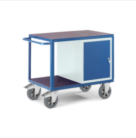 Rollcart Chariot de table et de placard lourd, force 1000 kg, plateau longueur x largeur 1000 x 700 mm