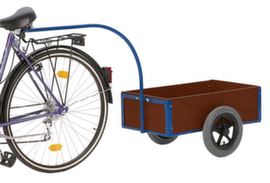 Rollcart Remorque à vélos avec parois latérales, force 0,15 t, plateau longueur x largeur 700 x 425 mm