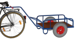 Rollcart Remorque à bicyclette avec garde-corps, force 0,4 t, plateau longueur x largeur 830 x 535 mm