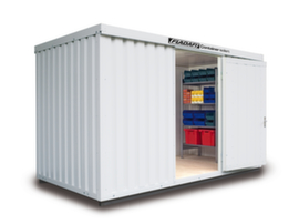 S&auml;bu Conteneur de stockage isol&eacute; avec sol livr&eacute; mont&eacute;