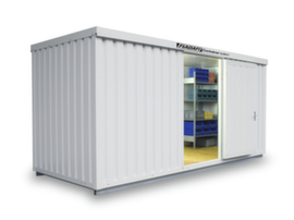 S&auml;bu Conteneur de stockage isol&eacute; avec sol livr&eacute; mont&eacute;