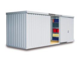 S&auml;bu Conteneur de stockage isol&eacute; avec sol livr&eacute; mont&eacute;