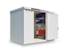 S&auml;bu Conteneur de stockage isol&eacute; avec sol livr&eacute; mont&eacute;