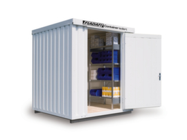 S&auml;bu Conteneur de stockage isol&eacute; avec sol livr&eacute; mont&eacute;