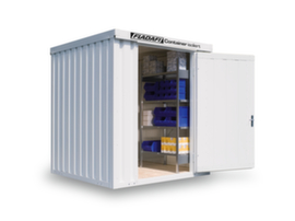 S&auml;bu Conteneur de stockage isol&eacute; avec sol livr&eacute; mont&eacute;