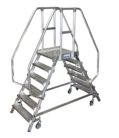 Krause Escalier mobile STABILO® Professional avec 4 roulettes pivotantes