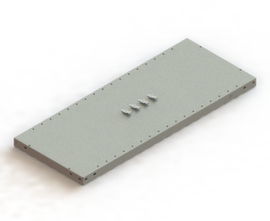 META Tablette pour rayonnage de stockage type mi-lourd, largeur x profondeur 1000 x 400 mm