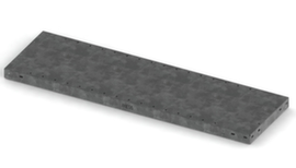 META Tablette pour rayonnage de stockage, largeur x profondeur 1000 x 400 mm, avec revêtement en zinc anti-corrosion