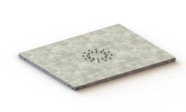 META Tablette pour rayonnage à boulonner pour classeurs, largeur x profondeur 750 x 600 mm