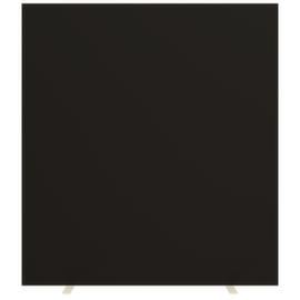 Paperflow Cloison avec revêtement en tissu sur deux côtés, hauteur x largeur 1740 x 1600 mm, paroi noir