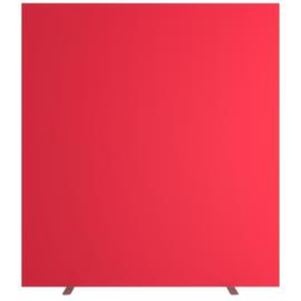 Paperflow Cloison avec revêtement en tissu sur deux côtés, hauteur x largeur 1740 x 1600 mm, paroi rouge