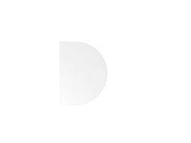 Table de rallonge semi-ronde, largeur x profondeur 600 x 800 mm, plaque blanc