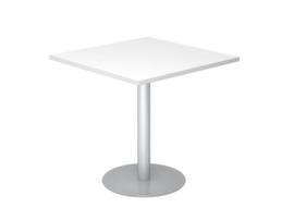 Table de conférence, largeur x profondeur 800 x 800 mm, panneau blanc