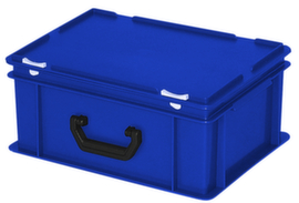 Mallette de rangement et de stockage norme européenne, bleu, HxLxl 185x400x300 mm