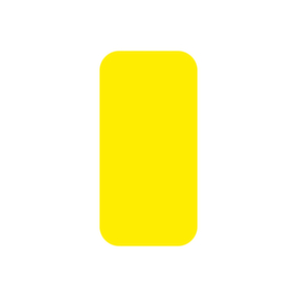 EICHNER Symbole à coller, rectangle, jaune