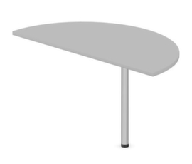 Nowy Styl Table de rallonge ronde E10 pour bureau, largeur x profondeur 1260 x 600 mm