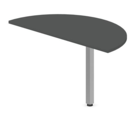 Nowy Styl Table de rallonge ronde E10 pour bureau, largeur x profondeur 1200 x 600 mm