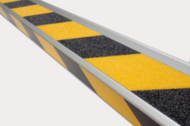 Revêtement antidérapant Safety-Stair, jaune/noir