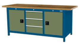 Bedrunka + Hirth Établi avec piètement en plusieurs coloris et différents panneaux