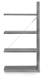 Rayonnage sans boulons ISIPACK© avec 4 tablettes