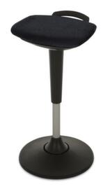Lotz Siège assis-debout hautement flexible, hauteur d’assise 600 - 860 mm, assise noir