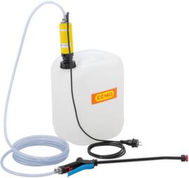 Cemo Kit de pompage pour jerrycans à batterie, pour désinfectant, 0,95 l/min