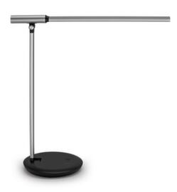 MAUL lampe de bureau à DEL avec variateur MAULrubia colour vario, lumière blanc froid à blanc chaud, argent/noir
