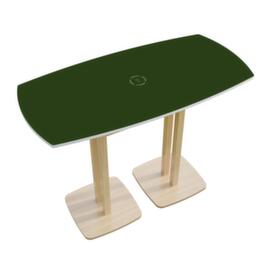 Paperflow Table haute easyDesk, largeur x profondeur 1500 x 750 mm, panneau vert