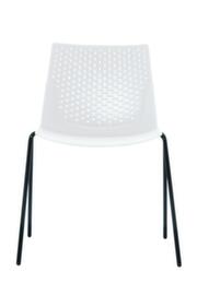 Paperflow Chaise de conférence empilable Triangle, blanc