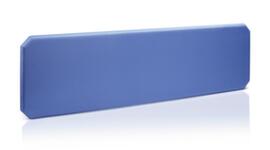 Cloison de table insonorisante, hauteur x largeur 450 x 1600 mm, paroi bleu