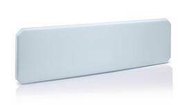 Cloison de table antivirale, hauteur x largeur 450 x 800 mm, paroi gris clair