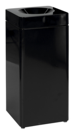 Conteneur de matières recyclables auto-extinguible probbax®, 40 l, noir, partie supérieure noir