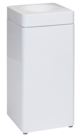 Conteneur de matières recyclables auto-extinguible probbax®, 40 l, blanc, partie supérieure blanc